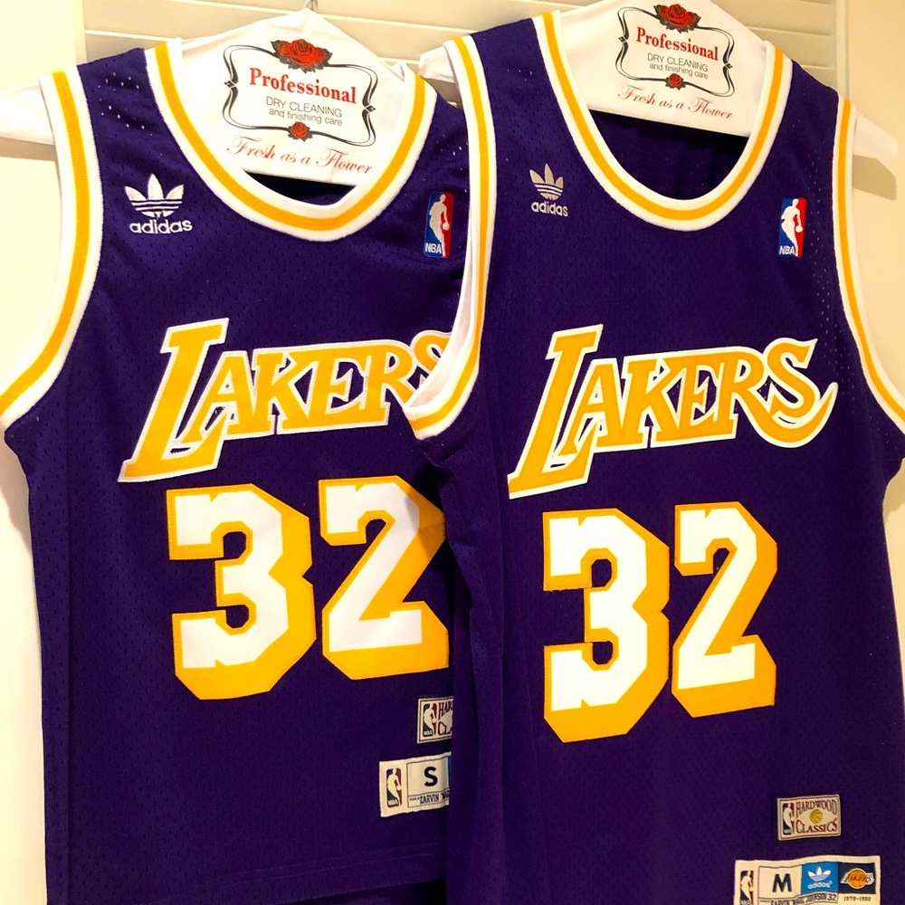 Authentic Magic Johnson 32 Lakers Jersey • S or M